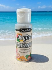 DecoArt Crafter’s Acrylic Glitter Paint Clear 2 fl oz 59 ml
