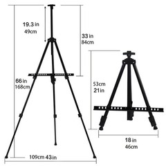 66inch Adjustable Display Easel Folding Portable Floor Standing Tripod for Party