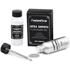 Liquid Silver Leaf Paint Kit – Alcohol-Based Quick Dry Ultra Shiny Metallic