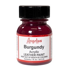 Angelus Burgundy Acrylic Leather Paint 1 Fl Oz Quick Drying For All Surfaces