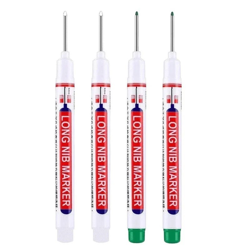 4Pcs/Set 20Mm Deep Hole Long Nib Head Markers for Metal Perforating Pen