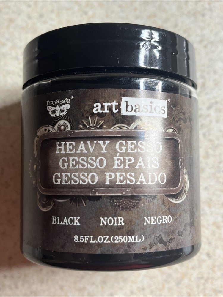 Finnabair Art Basics Heavy Gesso 8.5oz-Black