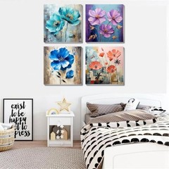 4 Pack Paint by Numbers Kit for Adults BKH1776-BKH1777-BKH1778-BKH1779-US