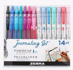 Zebra Mildliner Creative Marker Journaling Set, 14ct