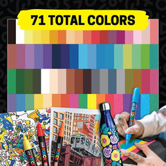 Posca Acrylic Paint Art Markers, Set of 12 Extra Fine Point Thin Paint Pens for
