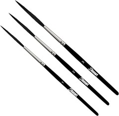 Scroll Pinstriping Brush,3 PCS High Performance Script Pinstripe Brushes,Made fr