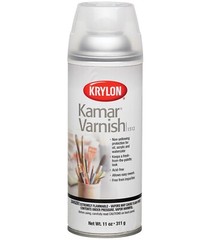 Krylon: Kamar Varnish – Non Yellowing Protection For Oil, Acrylic & Watercolor