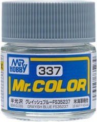 Mr. Hobby C337 Mr. Color Semi Gloss Grayish Blue FS35237 Lacquer Paint 10ml – US