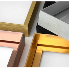 Floating Frame DIY Metal Matte Black 24×36″ 1.5″ Depth Cut to Pieces