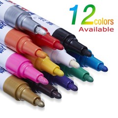 16Pc Waterproof Permanent Paint Marker Pen For Car Tyre Tire Tread Rubber Metal