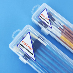 Plastic Paint Brush Case for Artist Long PaintBrush,Hard Travel Miniature Art Wa