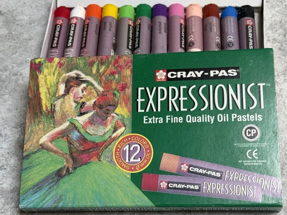 Sakura CRAY-PAS EXPRESSIONIST Extra Fine Quality Oil Pastels Pack of 12