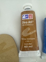Artist Paint Set Oil Paint Tubes Palette Knife Canvas Bundle Art Supplies