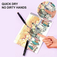 80 Pcs Multi Dual Tip Markers Color Pens Set With Carry Bag For Multipurpose
