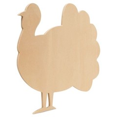 Classic Wood Turkey Cutout 12″, DIY Thanksgiving Party Decor/Craft | Woodpeckers