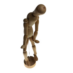 Wooden Articulated Mannequin Art Drawing Decor Adjustable Posing Figure On Stand