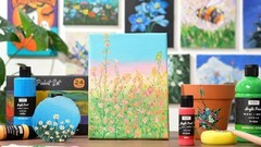 14 Colors Large Bulk Acrylic Paint Set (16.9 oz,500 ml) Rich Art Painting Suppli