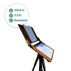 Portable Pochade Box Easel 14x10in Plein Air Travel Paint Box For Painter