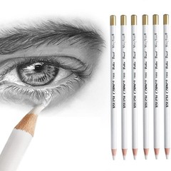 6PCS Eraser Pencil Set for Artists Sketching Charcoal Drawing Detail Highlight T