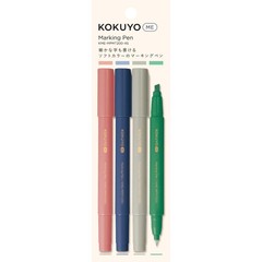 KOKUYO 2 Way Marker King Pen ME 4 Color Assortment KME-MPMT200-4S