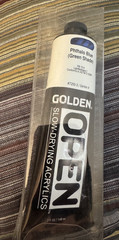 GOLDEN OPEN SLOW DRYING ACRYLICS PTHALO BLUE (GREEN SHADE) 5 OUNCE TUBE