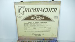 GRUMBACHER Finest 60 Soft Pastels Set #56 Wood Box Portrait Landscape Assortment