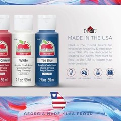 Apple Barrel, Vibrant Spectrum Collection Acrylic Craft Paint, 2 fl oz each, 16