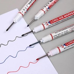 10 Pcs Long Head Deep Hole Marker – Long Nib Marker, Multi-Purpose Deep Hole