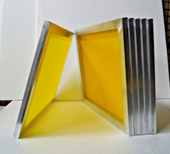 6pcs Pre-stretched Screen Frame 10″x 14″ Inner Size with 305 mesh Yellow Screen
