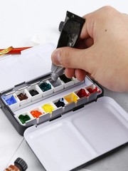 Empty Watercolor Palette With Full/Half Pans Metal Empty Watercolor Tin Palette