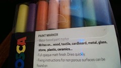 Uni Posca Paint Marker 8 Pack PC3M Fine Point 0.9-1.3mm Sparkling Colours. Perm.
