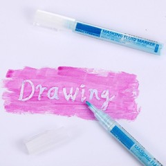 2 Pcs Masking Fluid Pen Watercolor Painting Applicator Tip Marker Various Art