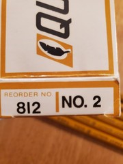 Quill T-812-2 1/2 Yellow Wood Pencil Lot 6 Pencils With Original Box