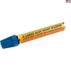 Forney Blue Paint Marker 70831 – Durable, Quick-Drying for Indoor/Outdoor Use