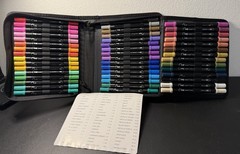 Acrylic Paint Markers – TANMIT – 60 Colors Dual Tip – Brand New