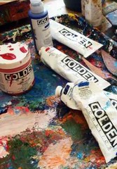 Golden Heavy-body Acrylic Paint – Lot of (6) 2 oz Tubes – NEW – FREE Shipping!!