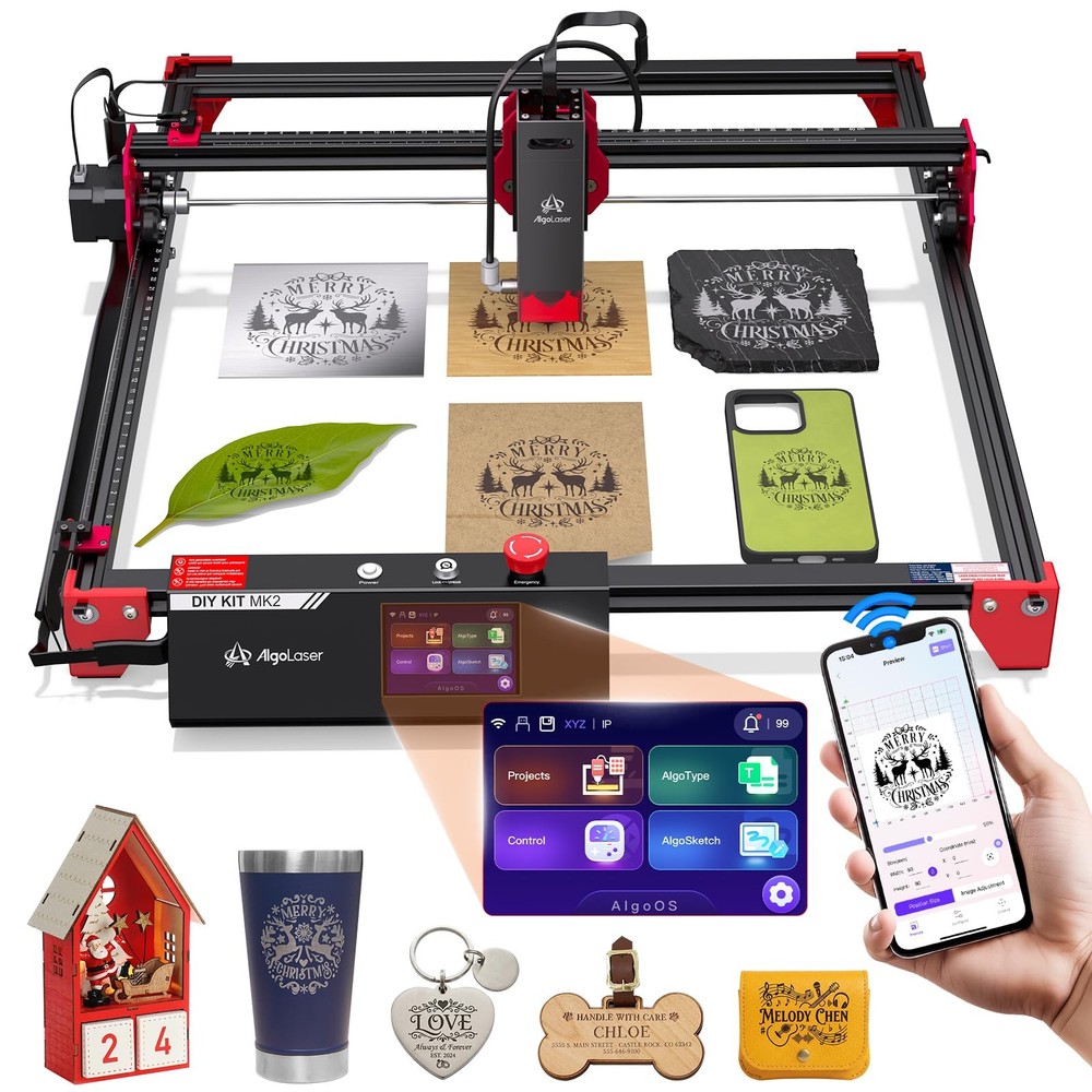 Laser Engraver 10W AlgoLaser DIY KIT MK2 12000mm min 0.05mm Spot Machine Smart