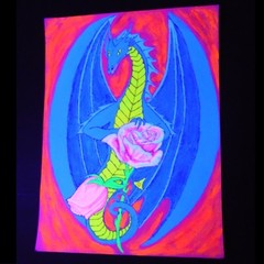 UV Black Light Neon Acrylic Fluorescent paint, Halloween CosPlay Art Craft Glow