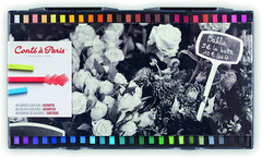 Conté à Paris Colour Carre Crayons – Pack of 48 Assorted Colours