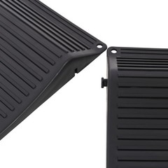 4 Pack Heavy Duty Anti-Slip Hard Plastic Tire Saver Ramps, 1200 lb Capacity