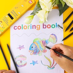 12 Pack 7-In-1 Rainbow Colored Pencils for Artists Students Sketching