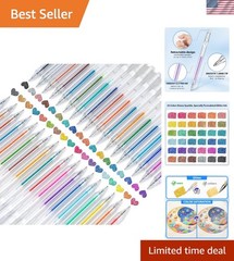36 Colors Retractable Glitter Gel Pens, Click Sparkle Gel Pen Set with 1.0mm …