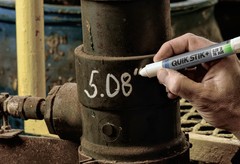Markal 28850 QUIK STIK+ Glow-in-the-Dark Premium Solid White Paint Marker