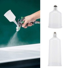 2PCS / Set Spray Paint Cup, 20ml 40ml Plastic Paint Airbrush Cup Pot Non-Fast…