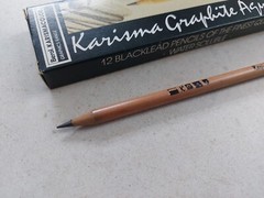 12 Berol Karisma Pencils Blacklead Graphite Aquarelle RARE Vintage UK Graphics