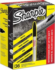 New Industrial Permanent Markers 12/36 Count Black Fine Tip Heat Resist’