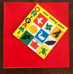 New One Package of 55 Sheets Origami Solid Color Paper – Instructions Included