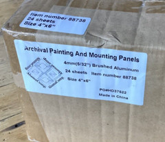 24 pack AlumaComp Aluminum, 4″”x6″” Archival Painting & Mounting Panel – new