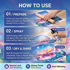 Diamond Art Sealer Spray, 30 Minutes Fast Drying, Secure 1 PACK