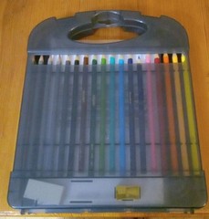 Crayola 27pc Drawing Colored Pencil Art Instruction w Carrying Case #04-8602-0-1